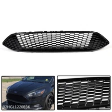 Black Front Upper Bumper Mesh Grille Fit For 2015-2018 Ford Focus S SE F1EZ8200B