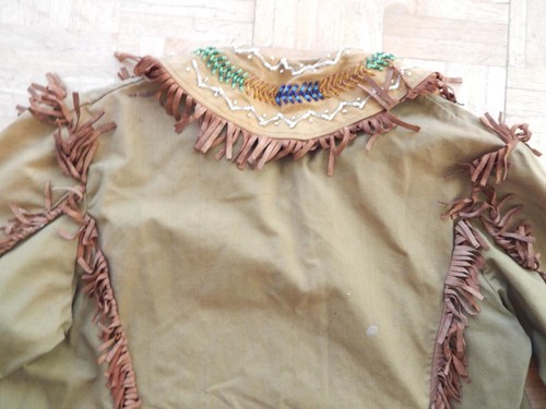ANTIQUE IROQUOIS INDIAN BEADED WILD WEST SHOW JACKET - NICEST WE'VE EVER SEEN - Picture 11 of 12
