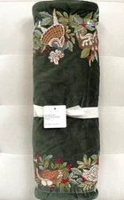 Pottery Barn 12 DAYS OF CHRISTMAS VELVET Table Runner 18” x 108” Holidays NWT