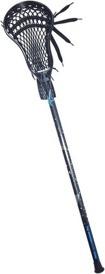 CAKLOR Lacrosse Complete Attack/Midfield Stick with Shaft & Head 41'', Black 