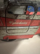 Vintage 1940's Wyandotte 21" Pressed Steel Coast Car Carrier Tractor Trailer HTF