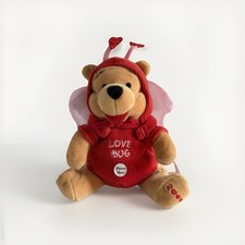 Winnie The Pooh Bear Firefly Love Bug 2000 Bean Bag Plush The Disney Store 8  