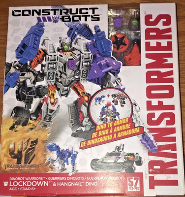 Transformers Construct-Bots DINOBOT WARRIORS LOCKDOWN HANGNAIL DINO NEW hasbro