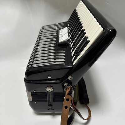 YAMAHA ヤマハ YA-80 アコーディオン 34鍵 80ベース ブラック Yamaha YA-80 Accordion 34-Key 80-Bass Black w/ Case Tested Working