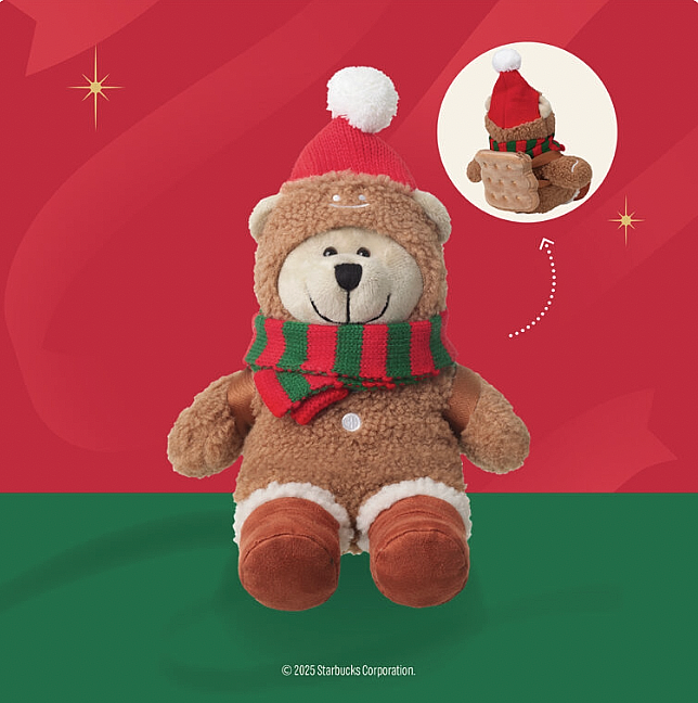 bearista様 Starbucks Christmas 2025 New Thailand Limited Gingerbread Bearista