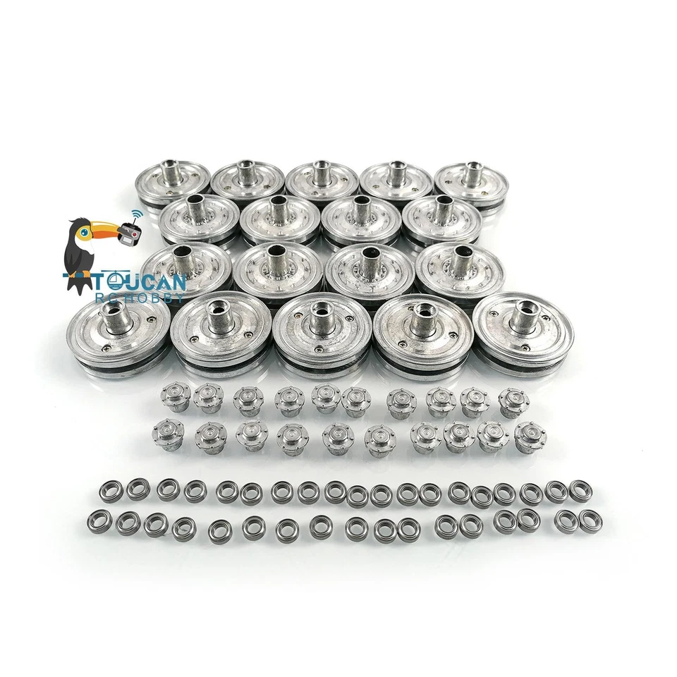 Metal Road Wheels For 1/16 Henglong German King Tiger RC Tank 3888A Spare Parts - Image 3 of 4