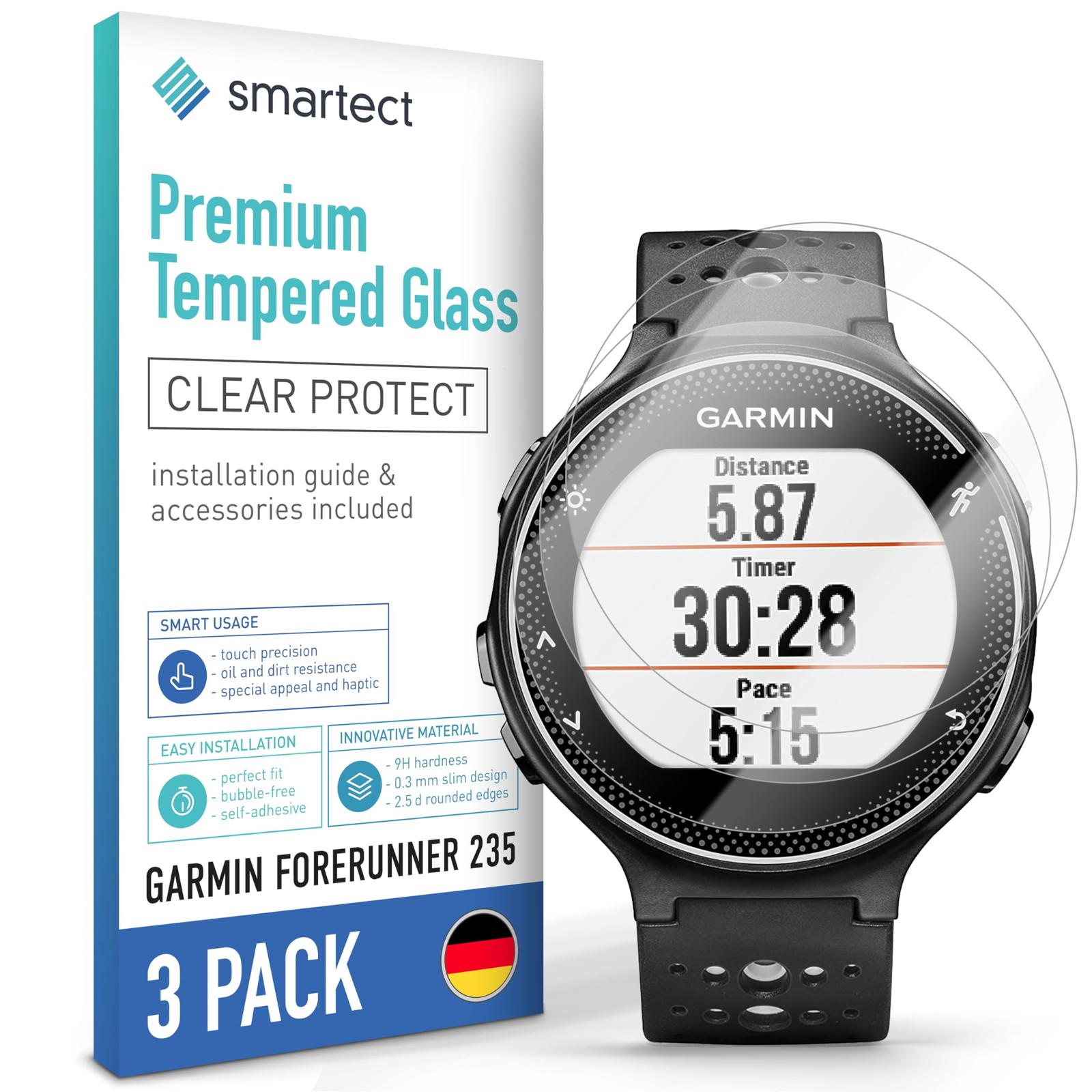 Verre trempé Garmin Forerunner 235 anti rayure et choc film protecteur ultra clair