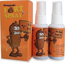 2 Pack Extra Strong Fart Spray Hilarious Stink Bomb Gag Toy for Pranks Fun