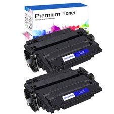 2PK Black CE255X 55X Toner for HP LaserJet Enterprise 500 MFP M525dn M525f INK