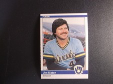 1984 Fleer Baseball Jim Slaton Card # 214