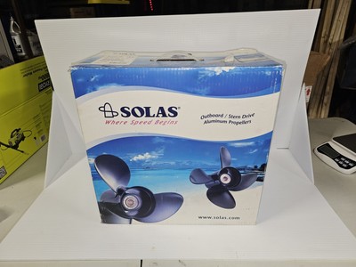 Solas Amita 3 E+ series boat outboard propeller 3x15.3x19RB aluminum 3 blade