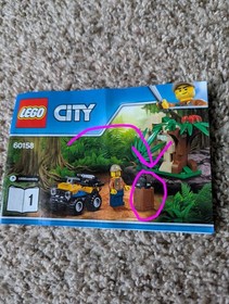 LEGO City: Jungle Cargo Helicopter (60158) Out Of Box Manual Included Read Desc