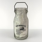 One-Gallon Avon Dairies Rochester NY Milk Bottle Glass w/ Metal Handle- vintage  — photo 1