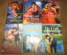 6 Historische Liebesromane, 6 Taschenb&auml;nde, MyLady und Taschenbuchromane  bk316