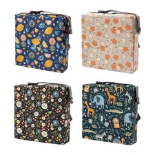 Kids Booster Seat for Dining Table Double Safe Straps Travel Increasing Cushion