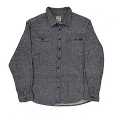 Dickies Striped Shirt - 2XL Blue Cotton