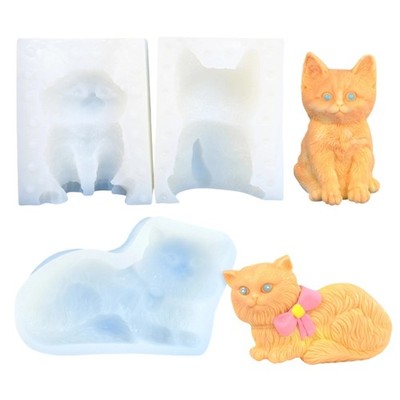 Kitten Silicone Molds Easy Demolding Multipurpose Animal Silicone Mould