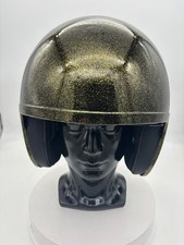 LS2 Helmets Open Face Spitfire Helmet Gold Bl...