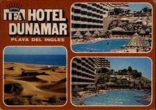 HEA Hotel Dunamar Playa del Ingles Gran Canaria Spain vintage postcard g786
