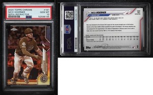 2020 Topps Chrome Sepia Refractor Nico Hoerner #161 PSA 10 GEM MT Rookie RC