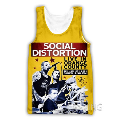 NEW Social Distortion Tour AOP 3D Tank Top Full Size S-6XL GC4949