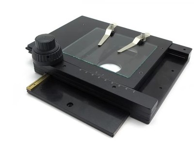 Precision Microscope Working Stage XY Axis Rotatable Rotating Stand Moving Table