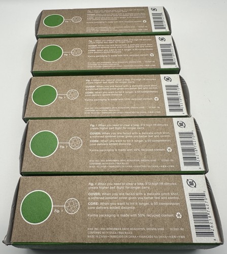 Nike Karma Golf Balls 5 Sleeves of 3 15 Total NEW In Box Package *No Outer Box* - Picture 5 of 5