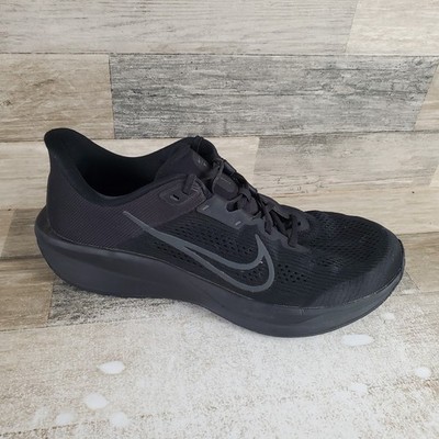 Nike Quest 6 Mens Shoes Sz 12 Athletic Running Black Mesh Lace Up Sneakers