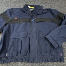 Workrite Flame Resistant FR Work Jacket Mens 2XL Navy ATPV 5.7 HRC 1