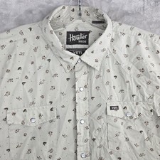 Howler Bros  Yeti H Bar B Short Sleeve Pearl Snap Shirt Mens XXL