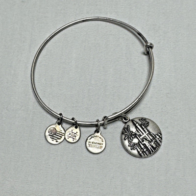 Disney Alex And Ani Cinderella Silver Bangle Bracelet