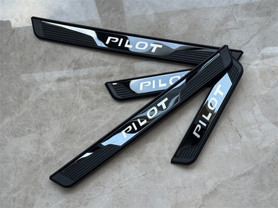 #ad For Honda Pilot Accessories Door Sill Protector Scuff Plate Trim Gurad 4PCS NEW $36.99