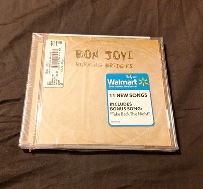 Bon Jovi CD Burning Bridges OOP Exclusive BONUS TRACKS Brand New SEALED Walmart