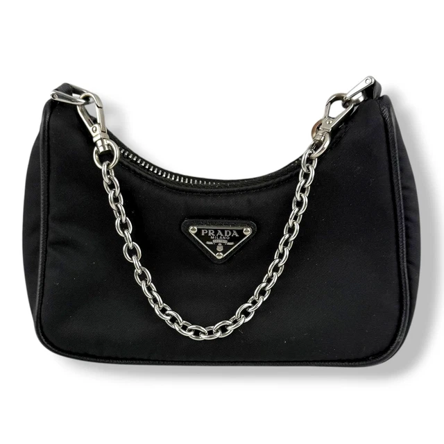 Prada Re-Editon 2005 Black Re-Nylon Mini Handbag