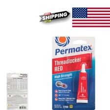 High Strength Threadlocker Red 6 Ml Liquid for Permanent Locking Applications