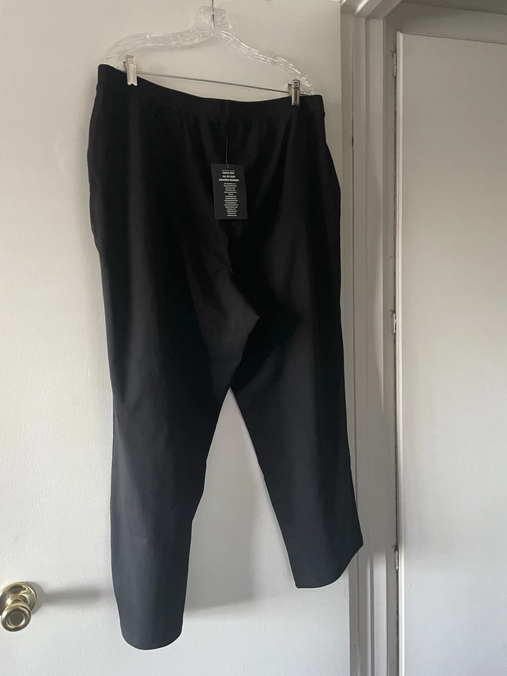 Catherines Women's Pants Black Size 1X Petite Suprema Plus Size Pullon NEW - Image 4 of 4