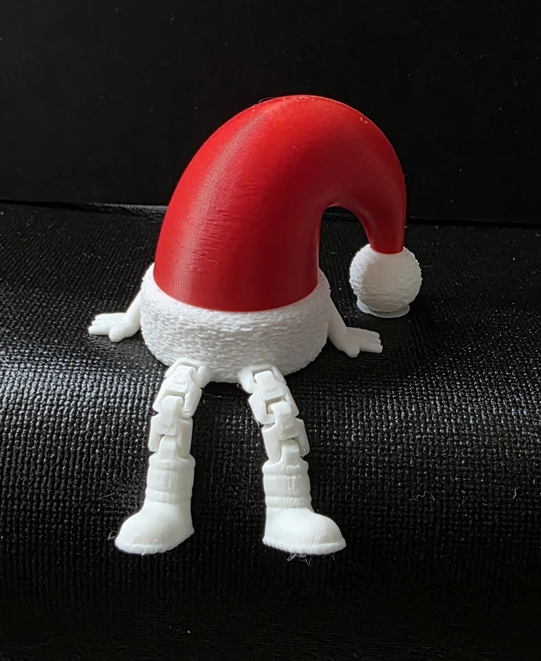 Christmas Mini Figures Tree, Stocking, Gingerbread, Wreath, Santa Hat 3D Printed - Image 2 of 4