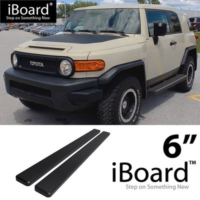Running Board Side Step Nerf Bars 6in Aluminum Black Fit Toyota FJ