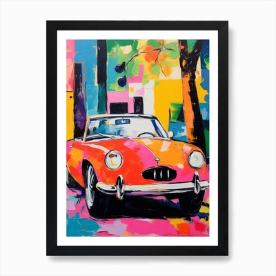 Alfa Romeo Spider Vintage Car Matis Framed Wall Art Poster Canvas Print Picture