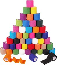 48-Pack 2x5Yds Self-Adhesive Cohesive Bandage...