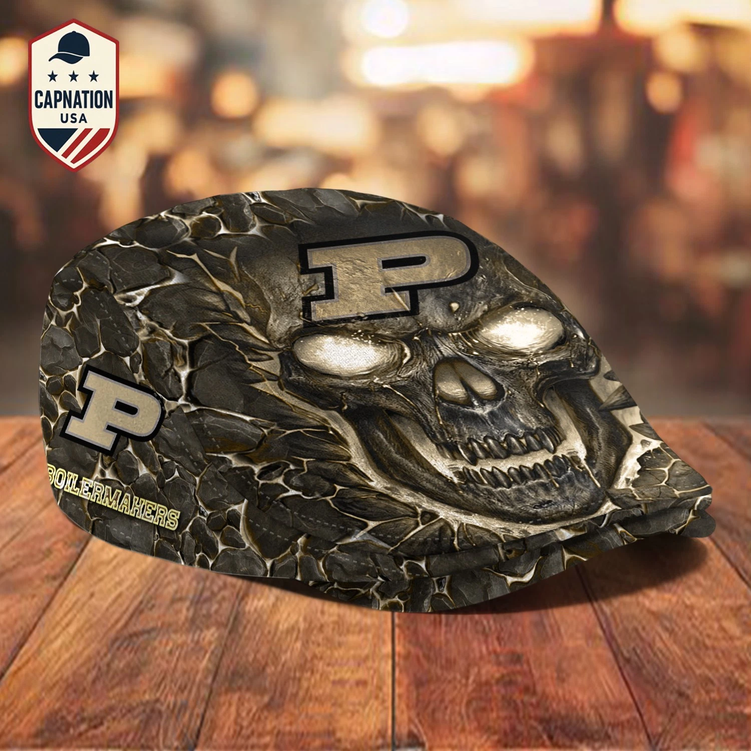 Purdue-Boilermakers Jeff Cap NCAA Newsboy Cap Golf Cap NCAA Flat Cap For Men 7