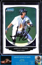 2013 Bowman *Harold Castro **Card #BCP32** AUTO (RC)