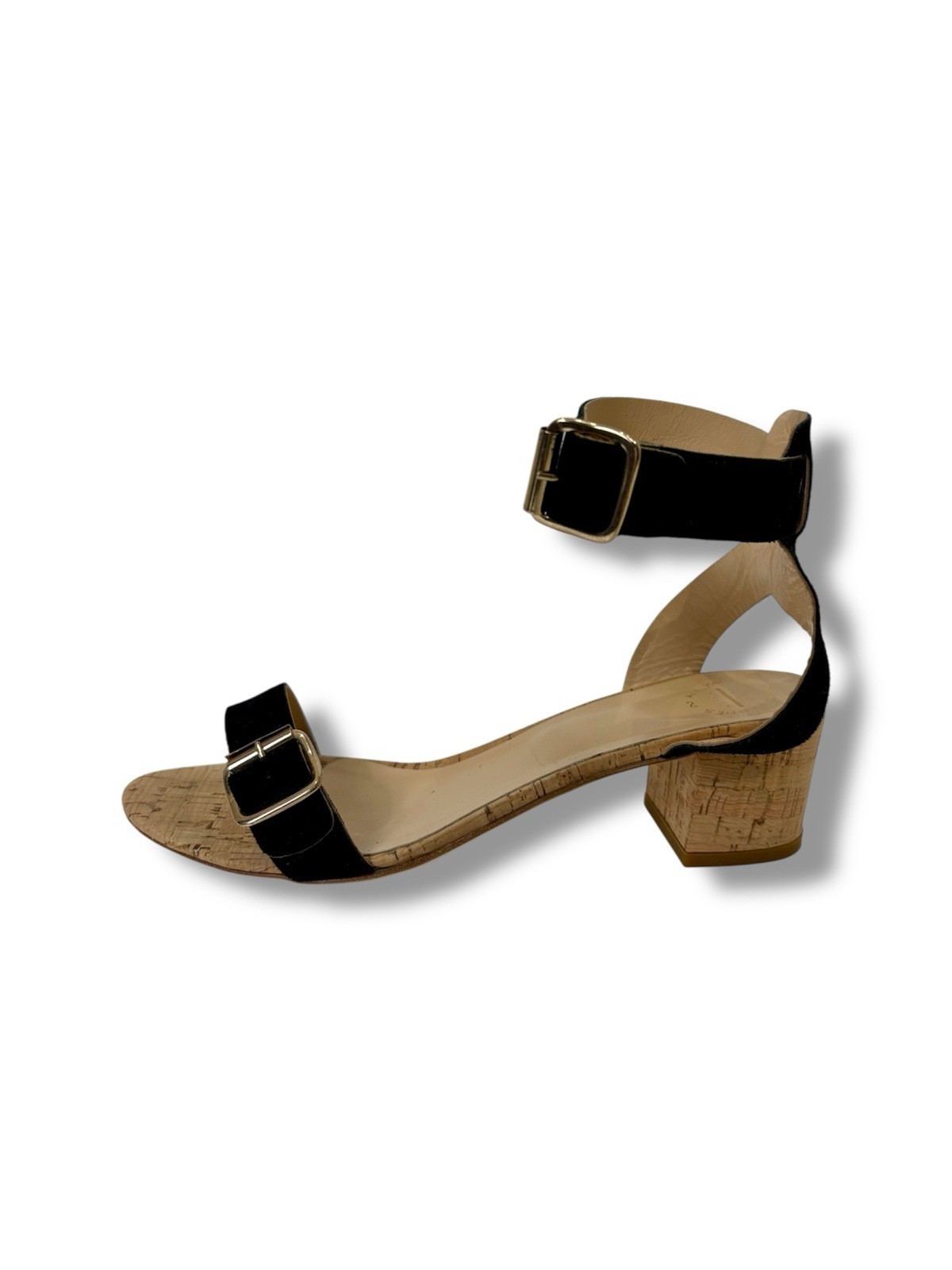 ATP Atelier Carmen Suede And Cork Sandal With Block Heel Size 39 image 6