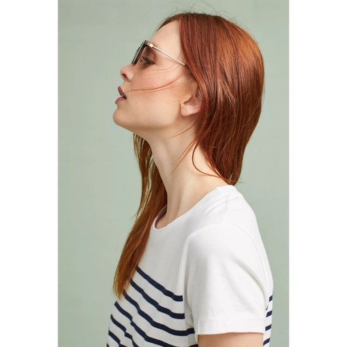 Anthropologie x Haze Bruno Sonnenbrille quadratisch verspiegelt Titanacetat - Bild 3 von 3