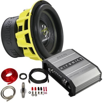 Ground Zero GZHW25XSPL-D2 | HiFonics ZXT1000/1 Bass Paket SPL Subwoofer Endstufe