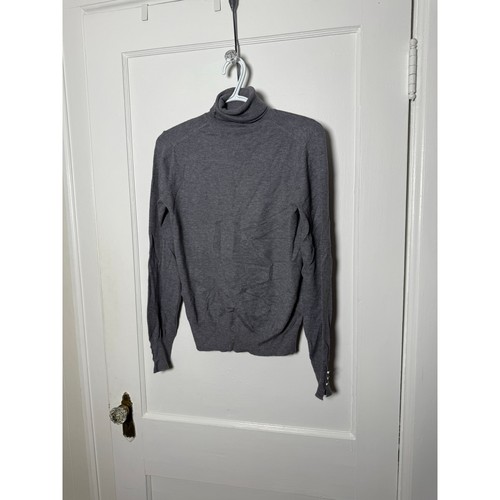 Heimish USA Boutique Gray Minimalist Turtleneck Sweater Women's S/M - Picture 2 of 5