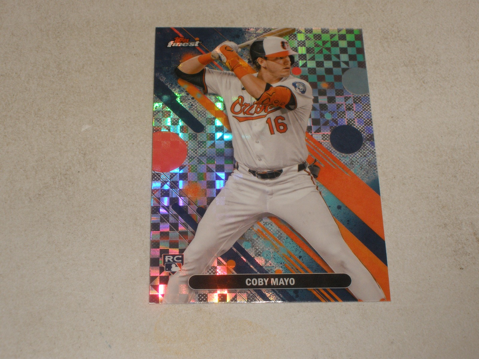 2025 Topps Finest Checkerboard Refractor #26 Coby Mayo Rookie RC A