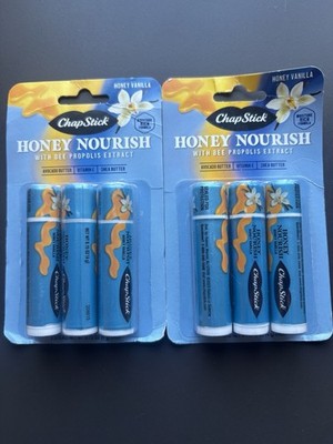 ChapStick Honey Nourish Honey Vanilla Lip Balm Stick SPF 15 Bee Propolis
