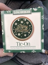 Longaberger 1997 Merry Christmas Basket Tie-On - New