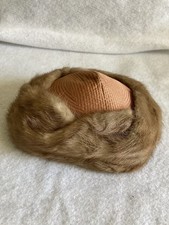 VINTAGE PILLBOX FUR HAT - AMROSE NEW YORK